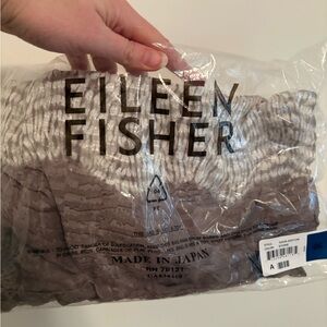 Eileen Fisher Gray Patterned scarf